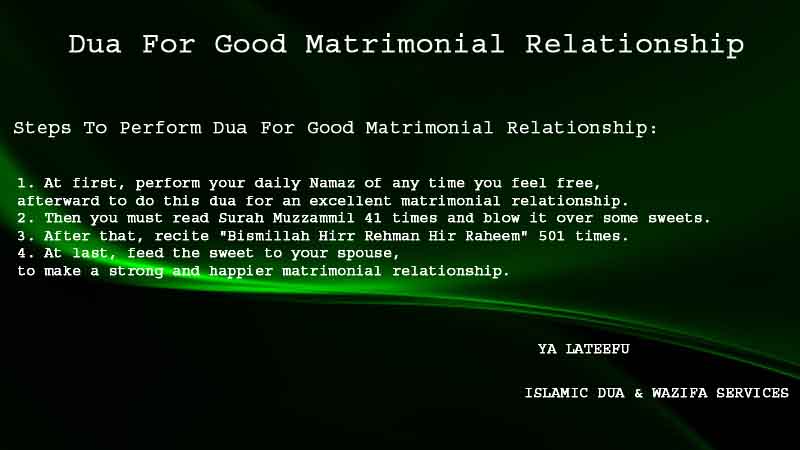 Step By Step Guide About dua for good matrimonial relationship